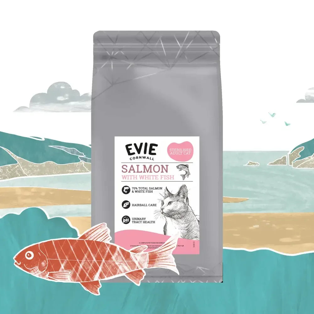 Evie Natural Dry Cat Food Salmon with Whitefish - The Royal London Pet Co.