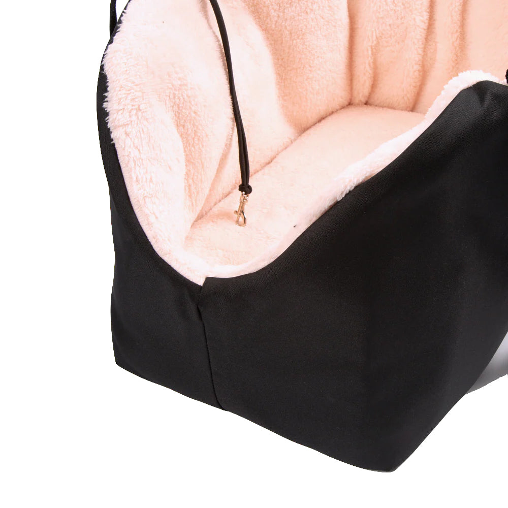 Soho Poms Black & Pink Luxury Rainy Bear Dog Carrier